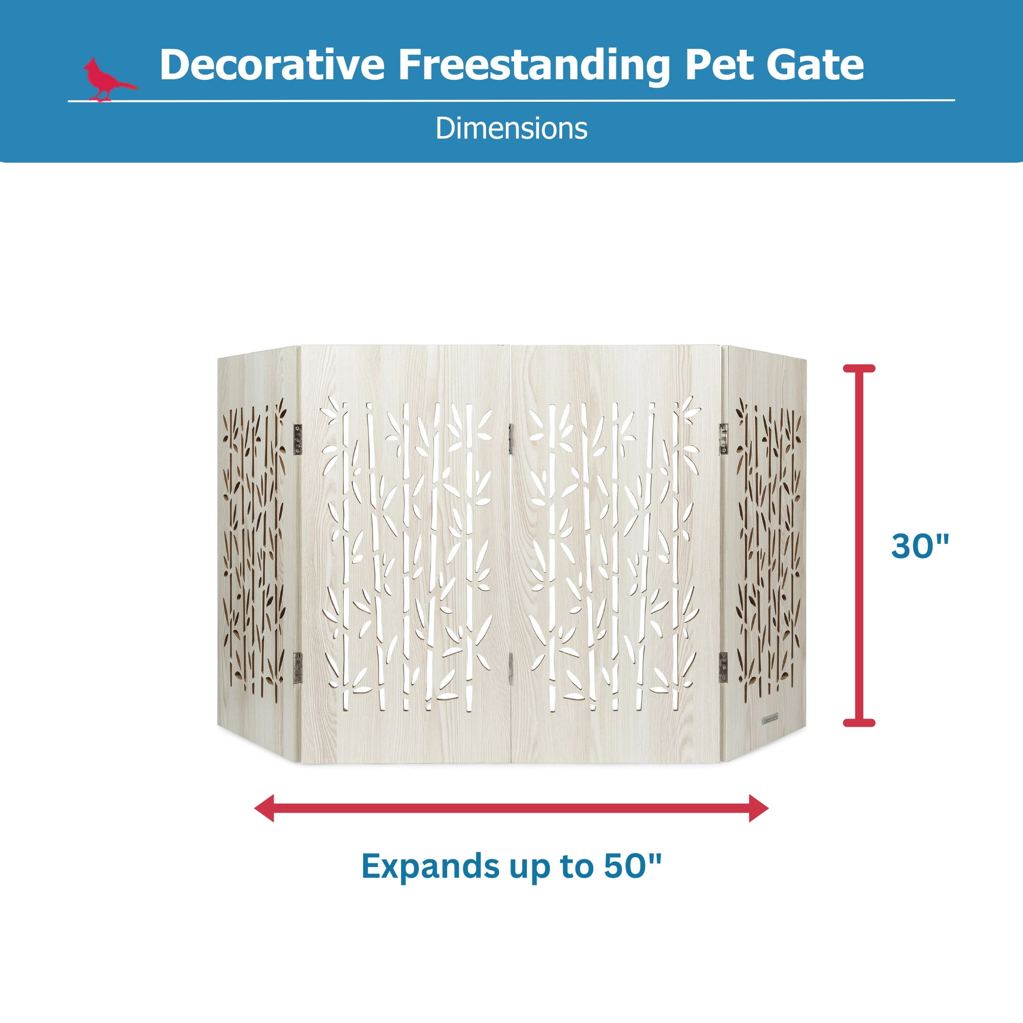Decorative Freestanding Pet Gate (Model DFPG)