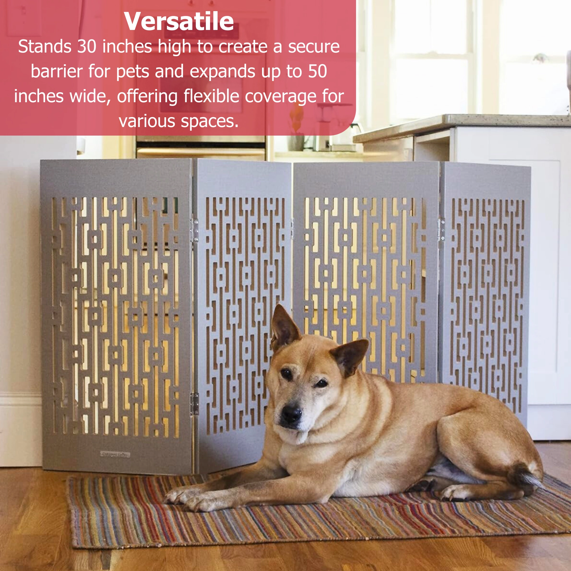 Decorative Freestanding Pet Gate (Model DFPG)