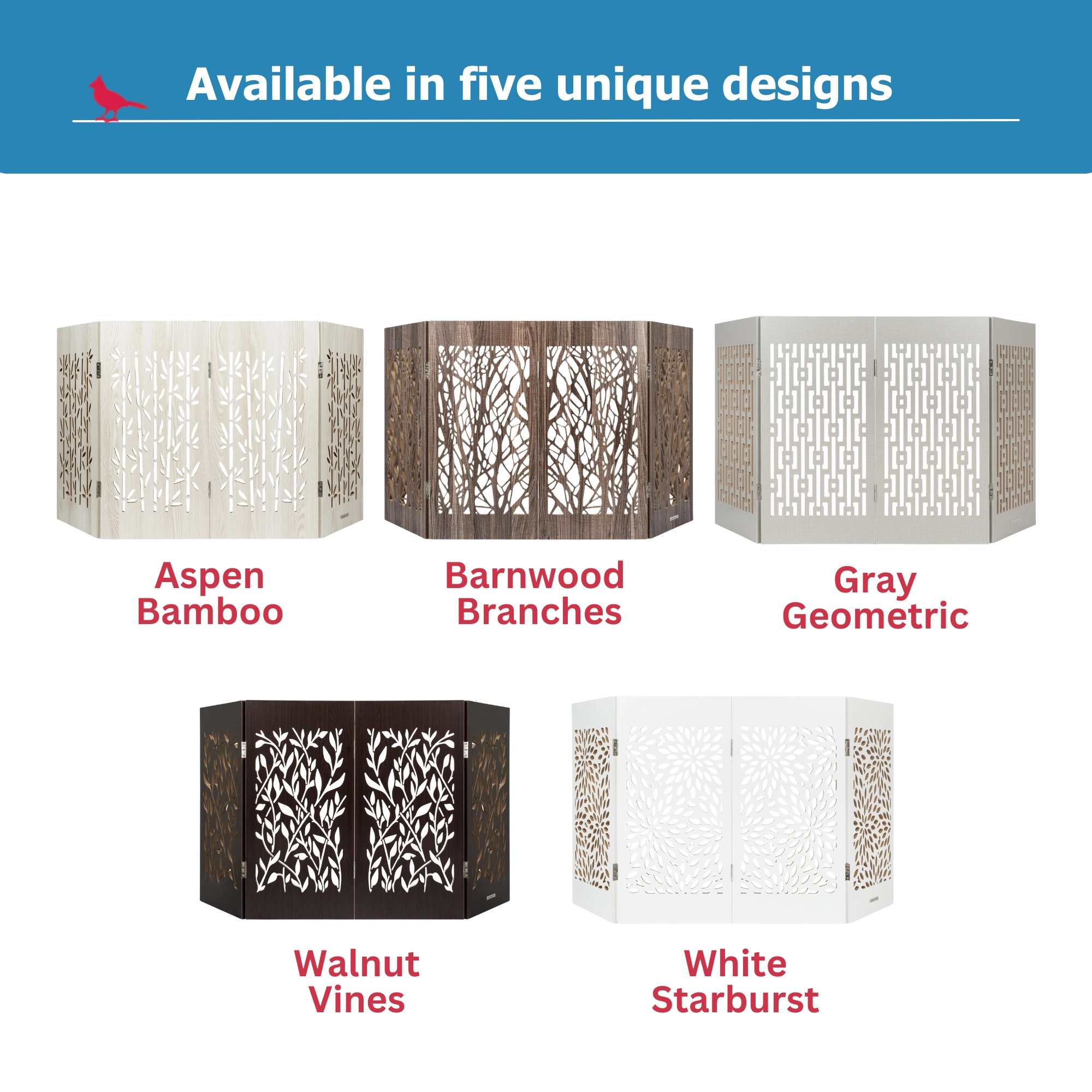 Decorative Freestanding Pet Gate (Model DFPG)