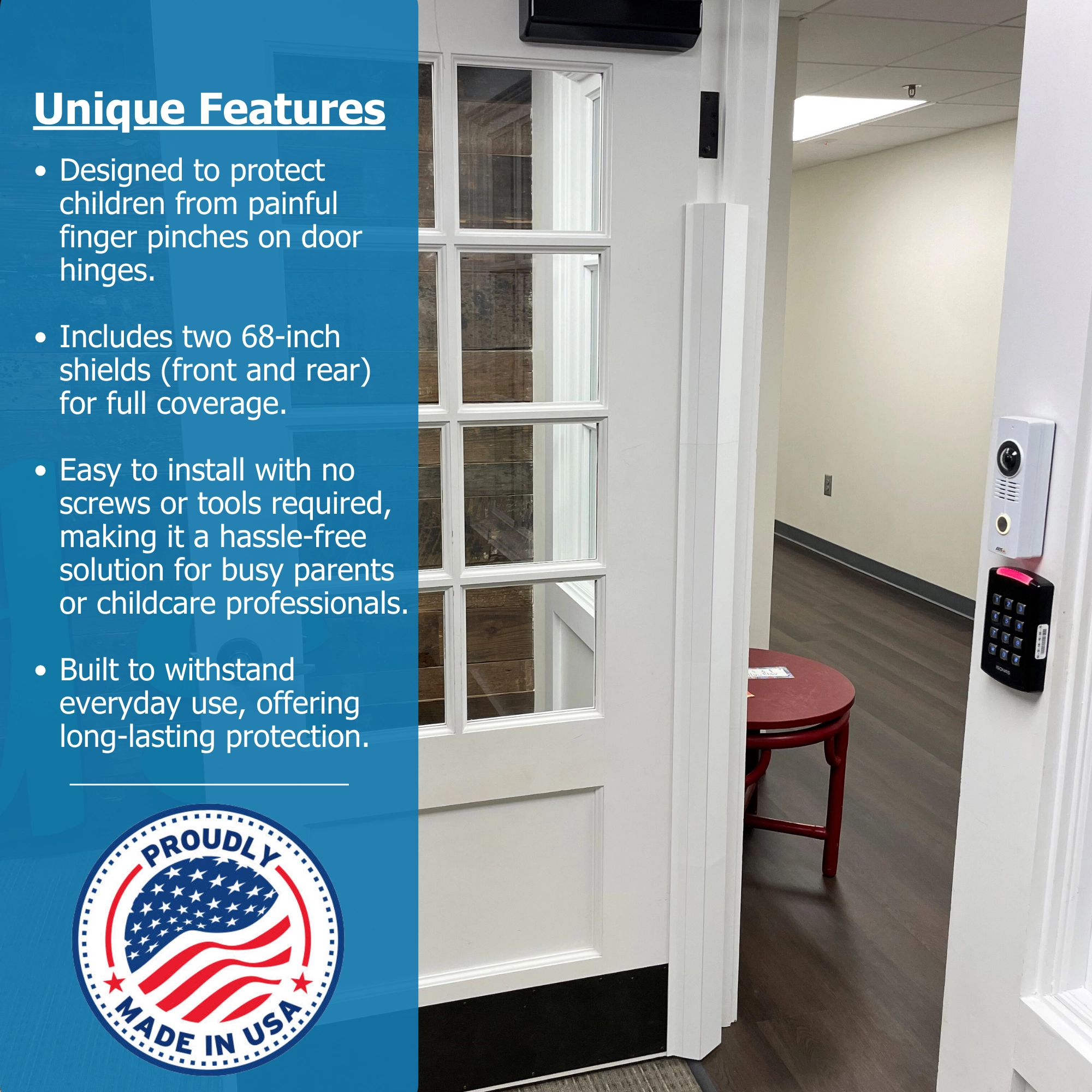 PinchNot Finger Shield for 180 Degree Doors