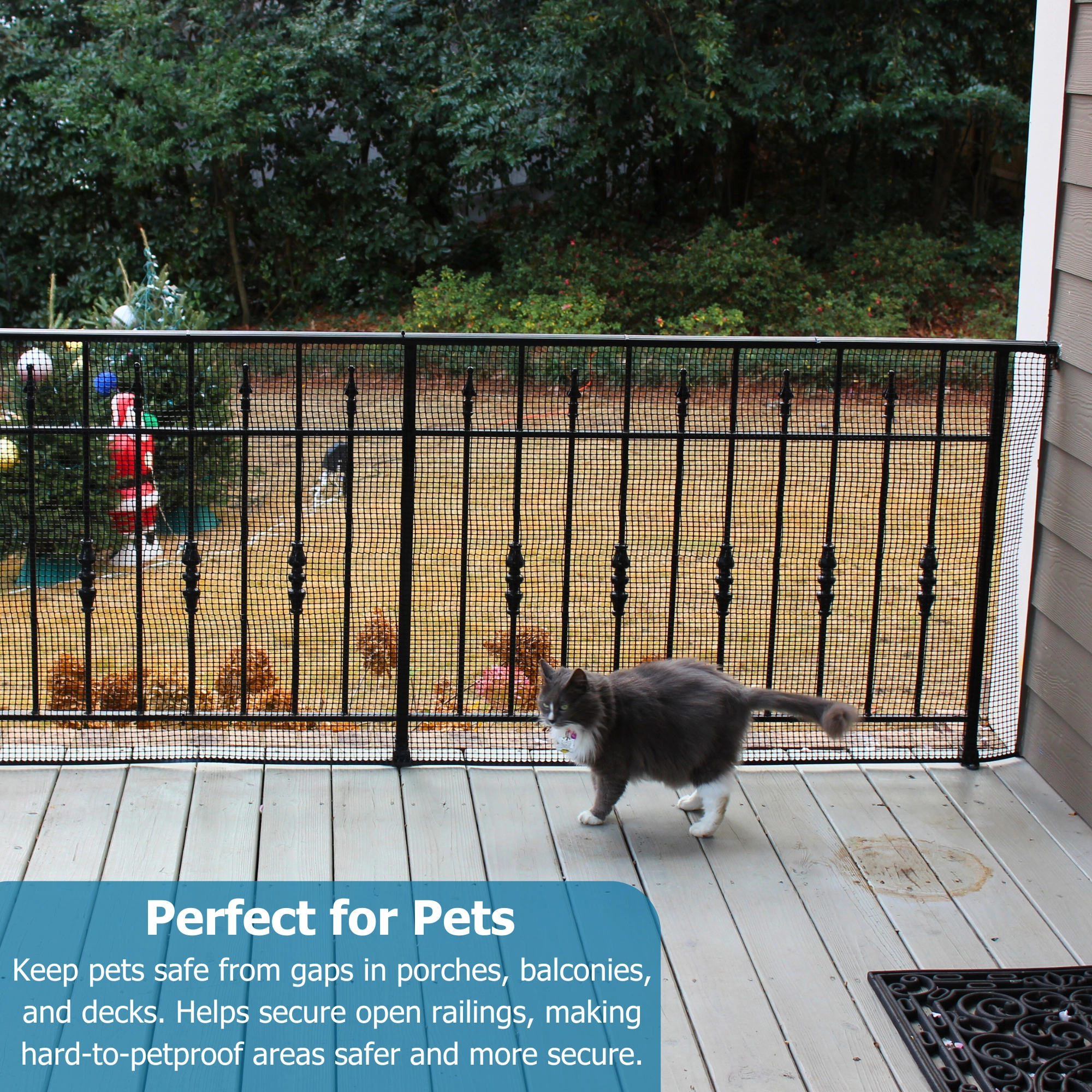 Heavy-Duty Outdoor Deck Netting (Model DSHD)