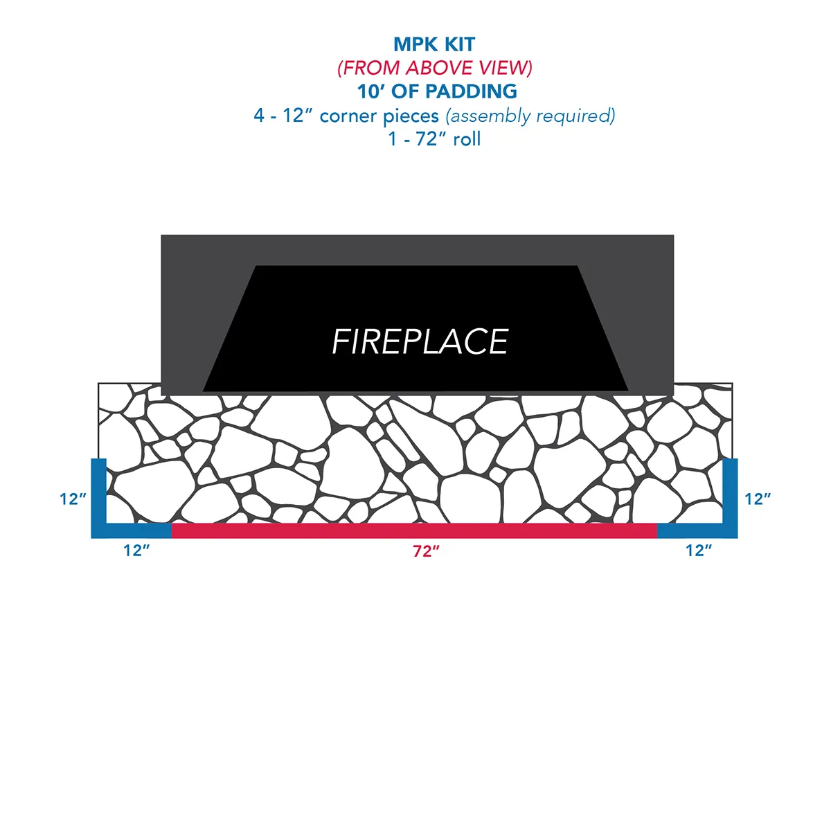Medium Hearth Pad Kit (Model MPK)