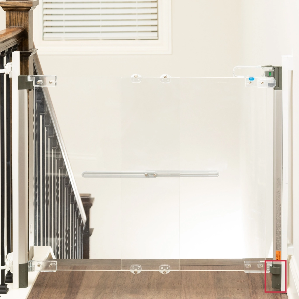 Qdos Crystal Designer Hardware Bottom Lock - Slate