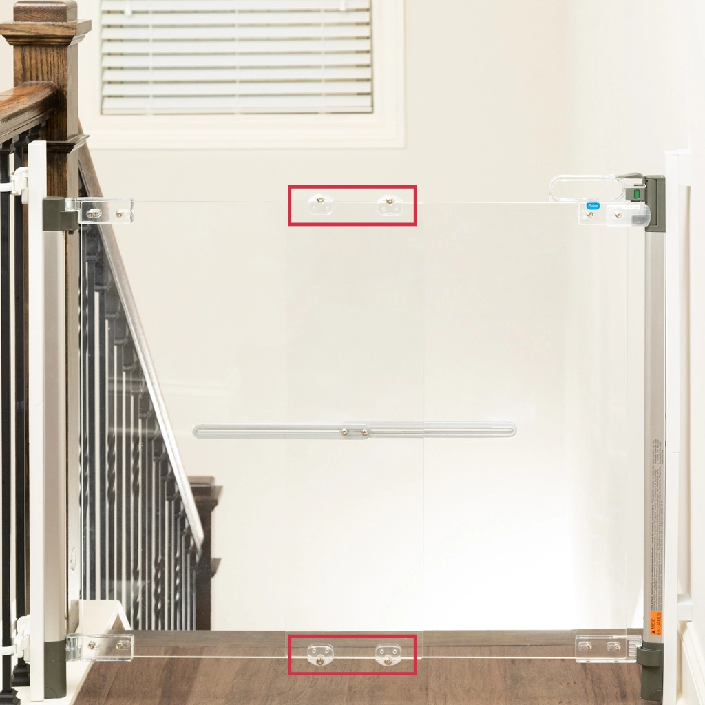 Qdos Crystal Hardware Door Panel Clamps with Screws (4-Pack)